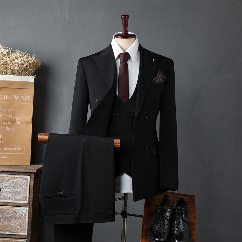 Formal Luxury Man Suit Made in China Black Slim Fit 3 Piece Men Suit Business High Quality Men's Suits - Image 2