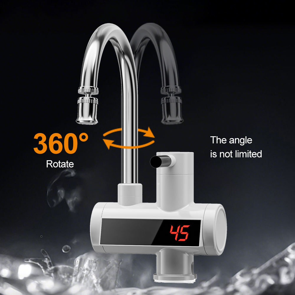 HOT Selling Hot Water Heater Fast Heating Tap Electric Instant Hot Water Kitchen Faucets with LED Digital Display - Image 2