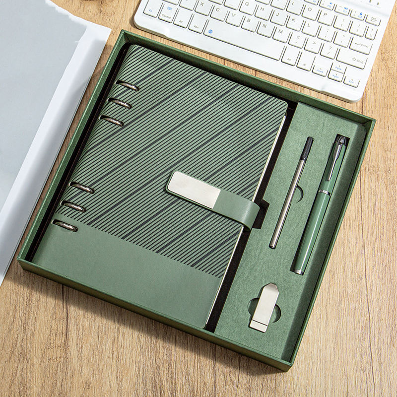 Customized Retro Business Buttons Notebook Gift Set with Pen Cores Top Quality Notebook - Image 2