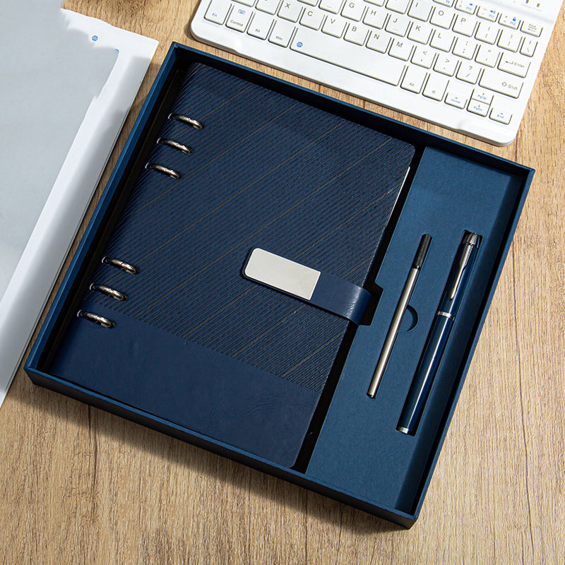 Customized Retro Business Buttons Notebook Gift Set with Pen Cores Top Quality Notebook - Image 5