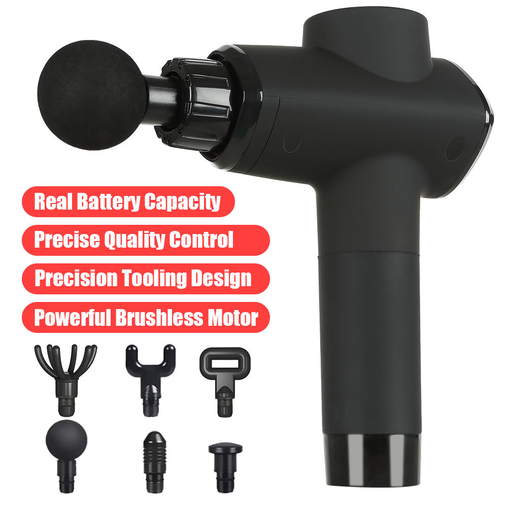 Factory Ready to Ship Professional Portable Massage Pistol Vibration Fascia Gun Deep Tissue Massage Gun - Image 5