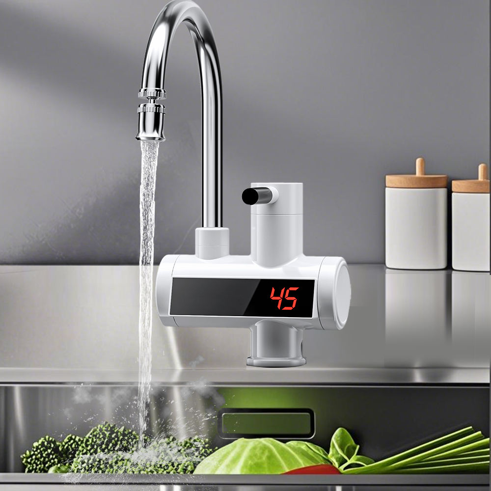 HOT Selling Hot Water Heater Fast Heating Tap Electric Instant Hot Water Kitchen Faucets with LED Digital Display - Image 3