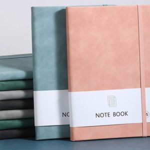 Customizable A5 Business Notebook Set 100 Sheet Leather Address Book Kneading Sense Thick Inner Simple Design Can Print Logo