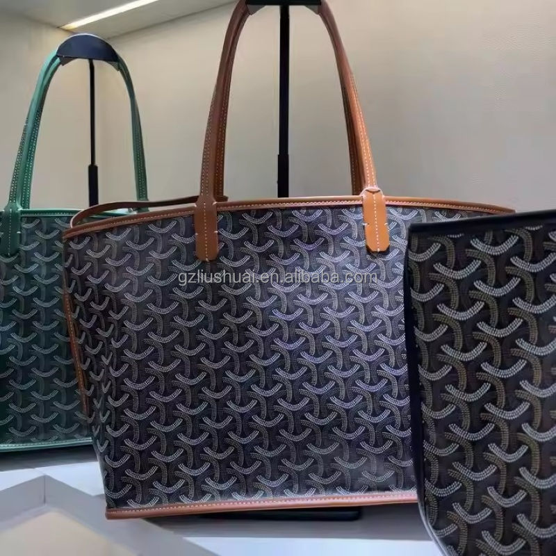 Fashion Luxury Designer Large Size Tote Handbag Lady Shoulder Bag Double-Sided Genuine Leather Women's Shopping Bags - Image 4