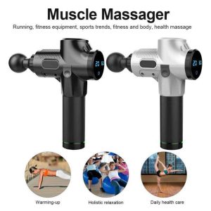 Cheap Gym Fitness Athletes Percussion Deep Tissue Muscle Pro Massage Gun with LCD Touch Screen Body Application