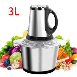 Small Kitchen Appliances Meat Grinders & Slicers Home Kitchen Chopper Food Grinders Cheap Stainless Steel Small Best Meat Chopper Automatic 2L 3L Electric Meat Grinder for Sale