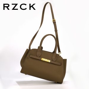 RZCK 2025 Fashion Luxury Work Italy Genuine Leather Handbags for Women Custom Casual Trendy Crossbody Shoulder Tote Bags
