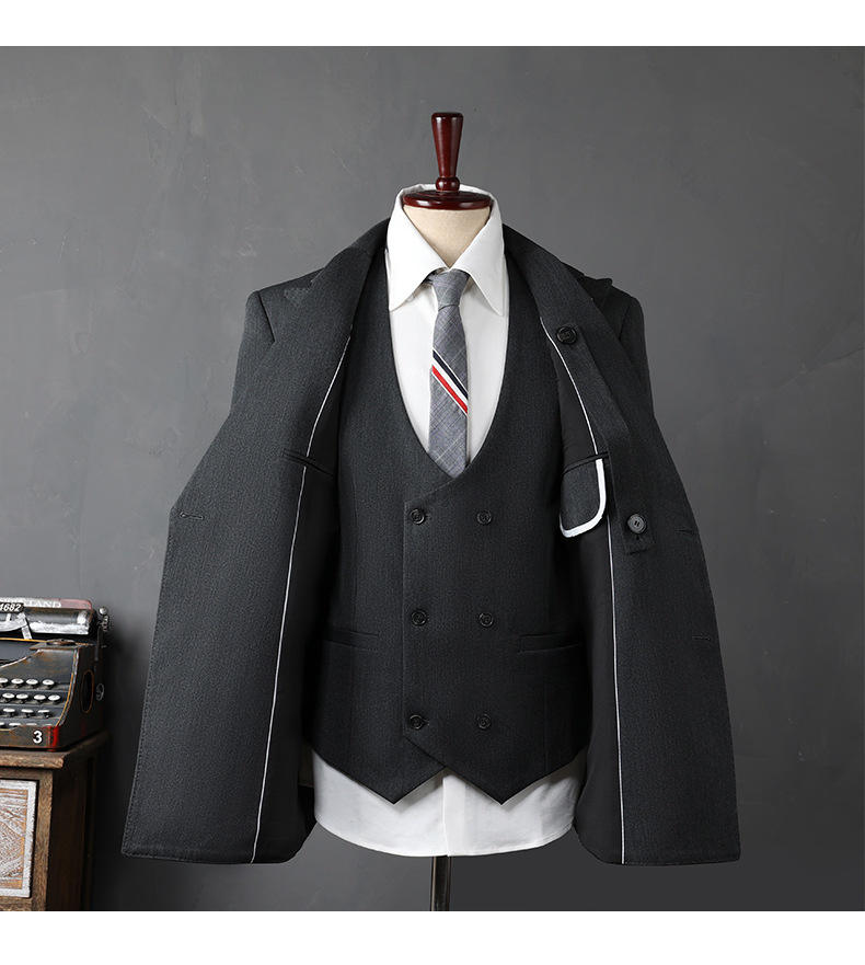 Formal Luxury Man Suit Made in China Black Slim Fit 3 Piece Men Suit Business High Quality Men's Suits - Image 5